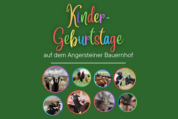 Kindergeburtstag auf dem Angersteiner Bauernhof